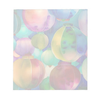 Bloco De Notas Lanternas de Papel