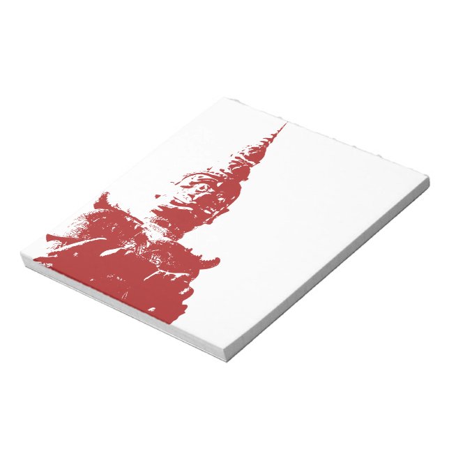 Bloco De Notas Lao Giant Guardian .. Buddha Park, Vientiane, Laos (Invertido)