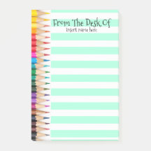 Lápis alinhados professores para fazer o nome do