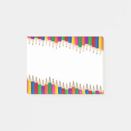 Bloco De Notas Lápis coloridos