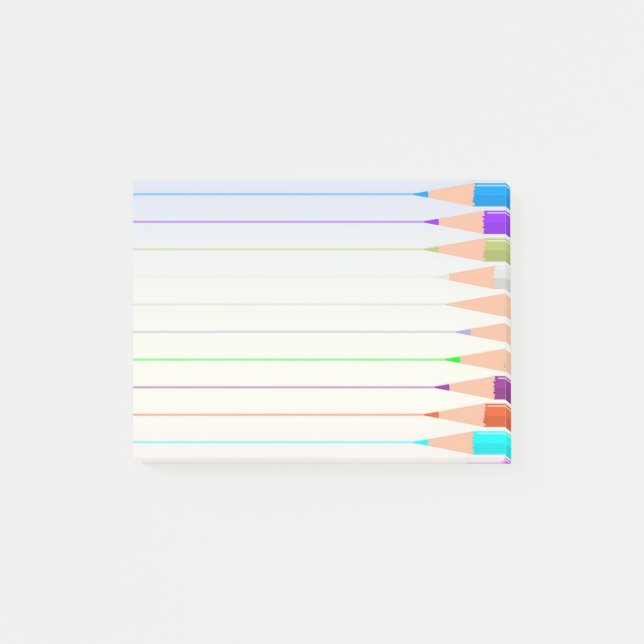 Bloco De Notas Lápis coloridos (Frente)
