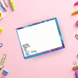 Bloco De Notas Lápis de Cor Personalizado Golfinho Saltando