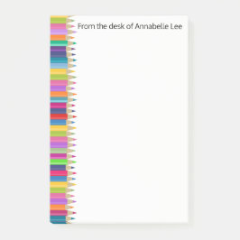 Bloco De Notas Lápis do arco-íris