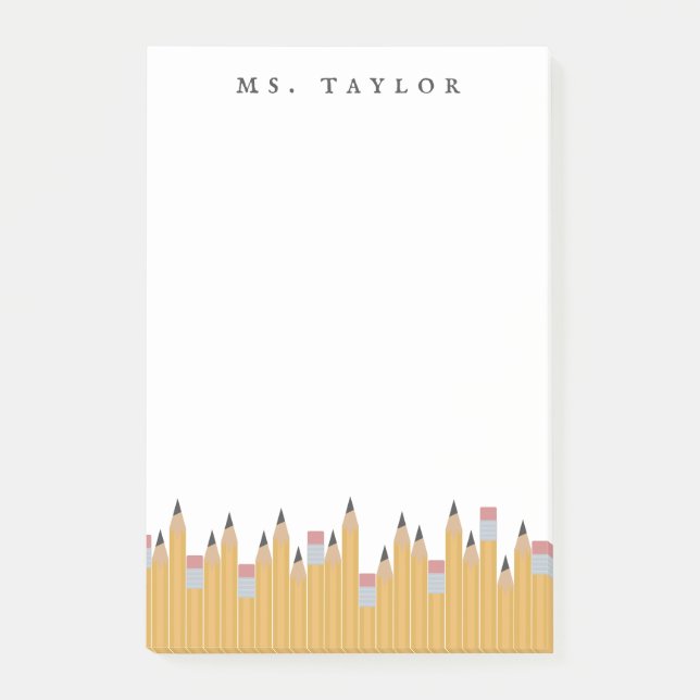 Bloco De Notas Lápis personalizados (Frente)