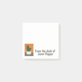 Bloco De Notas Laranja e Cinza Acrílico Potente