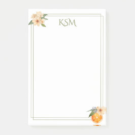 Bloco De Notas Laranja Posta Notas