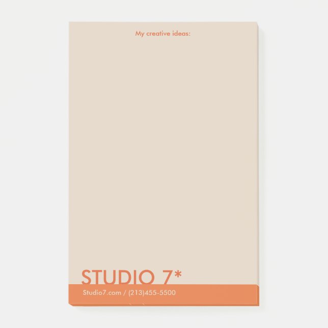 Bloco De Notas Laranja - Série Natural (Frente)