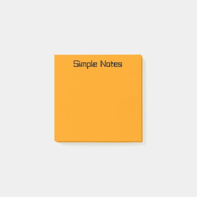 Bloco De Notas Laranja Simples (Frente)