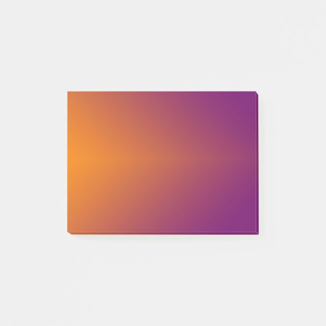 Bloco De Notas Laranja simples ao roxo (Frente)