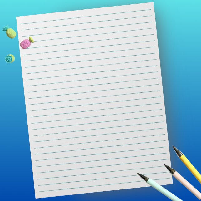 Bloco De Notas Largura das linhas lacreadas de 8,5" x 11" (Criador carregado)