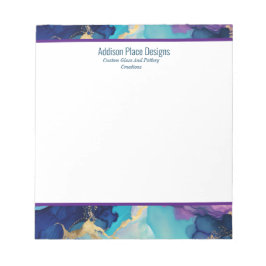 Bloco De Notas Lavanda de abstrato com álcool Azul