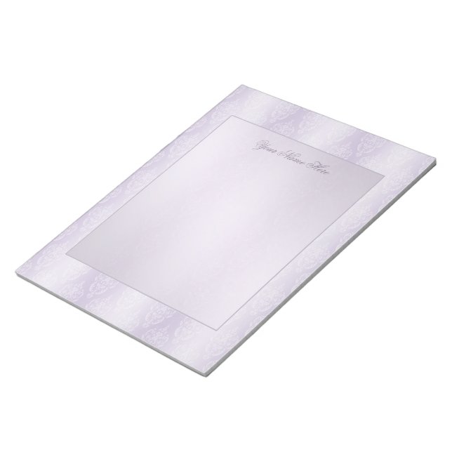 Bloco De Notas Lavanda do Damasco (Inclinado)