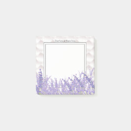 Bloco De Notas lavanda, elegante, moderno, moderna, floral, roxo