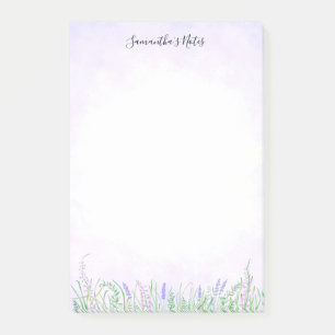 Bloco De Notas Lavanda russa Greenery Primavera Vibes Floral