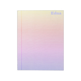 Bloco De Notas Legal Pad Rainbow Gradient