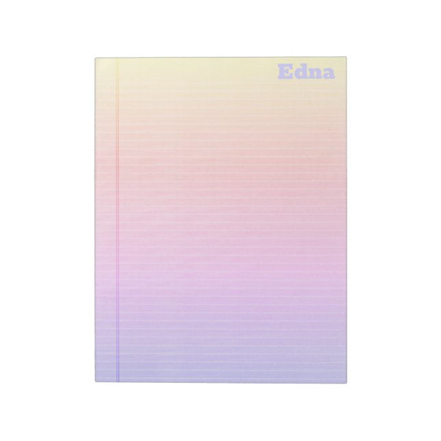 Bloco De Notas Legal Pad Rainbow Gradient (Invertido)