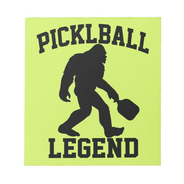 Bloco De Notas Legenda De Pickleball Engraçado (Frente)