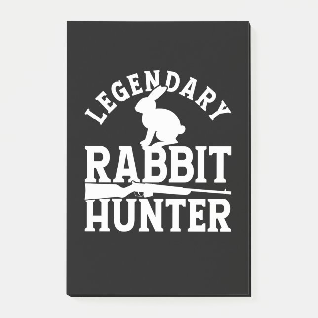 Bloco De Notas Legendário Caçador de Coelhos (Frente)
