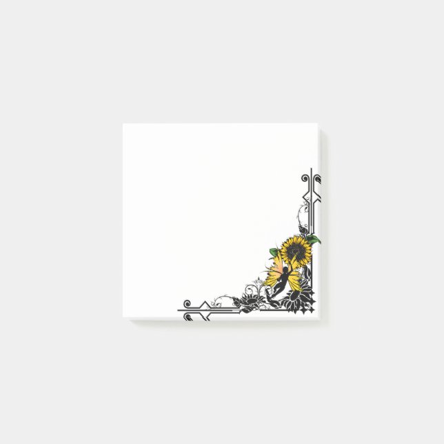 Bloco De Notas Leite de Sombra de Girassol (Frente)