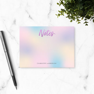 Bloco De Notas Leitura Roxa do Padrão de Mistura Unicorn