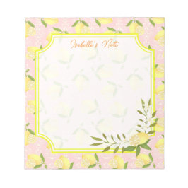 Bloco De Notas Lemon Motif Love Peach