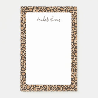 Bloco De Notas Leopard Print Monogrammed
