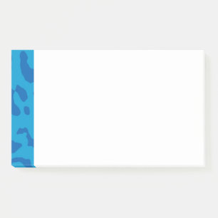 Bloco De Notas Leopard Print Pale Blues