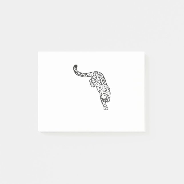 Bloco De Notas Leopard Tattoo Vintage (Frente)