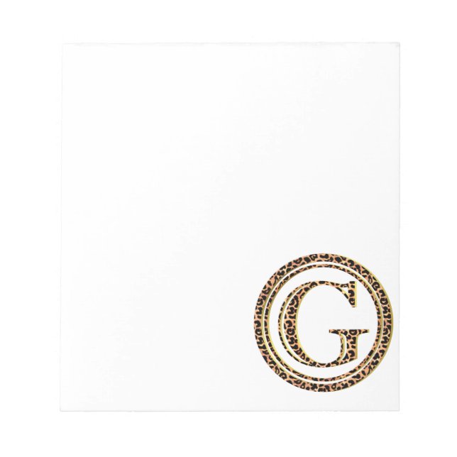 Bloco De Notas leopardo G (Frente)