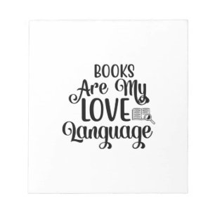 Bloco De Notas Ler Livros De Arte É Minha Linguagem De Amor