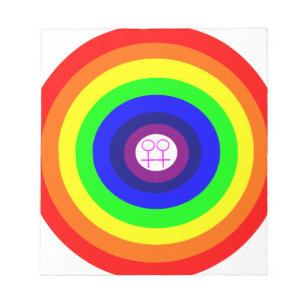 Bloco De Notas Lésbicas ao redor do Rainbow Notepad