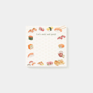 Bloco De Notas Let’s sushi and party!