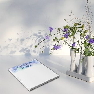 Bloco De Notas Letra branca esbranquiçada verde de cor azul-aquát