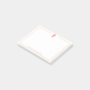 Bloco De Notas Letra Inicial F 3D Personalizada e Elegante Monogr