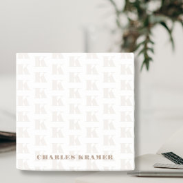 Bloco De Notas Letra inicial Mínima Mínima em Negrito do Taupe Br