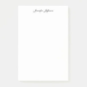Bloco De Notas Letra Moderna Elegante Nome Simples Profissional