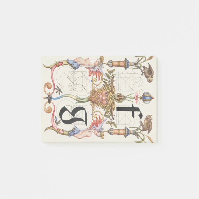 Bloco De Notas Letras f e g Alfabeto Caligráfico (Frente)