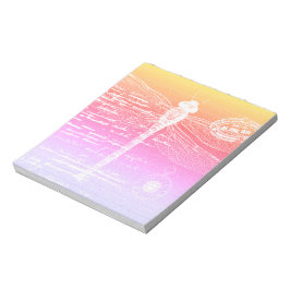 Bloco De Notas libélula de gradiente de Pastel