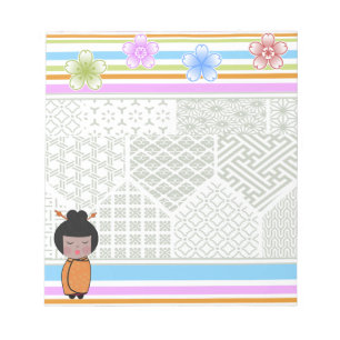 Bloco De Notas libélulas do kokeshi