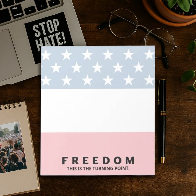Bloco De Notas Liberdade Um Patriota Verdadeiro (Criador carregado)