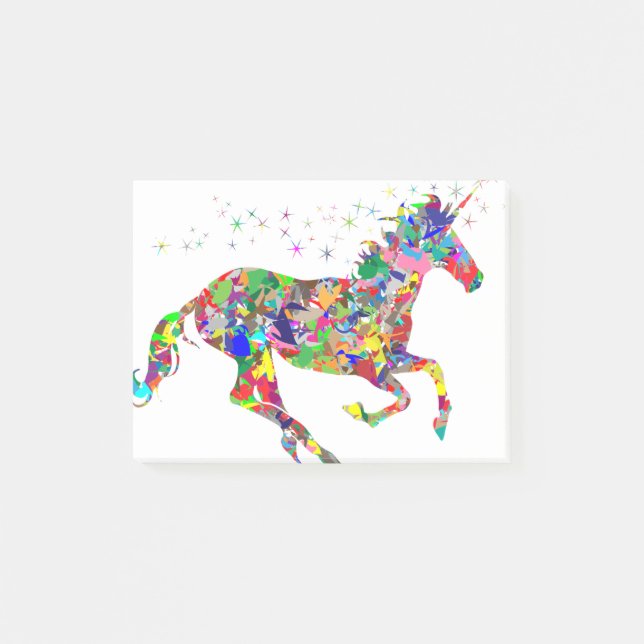 Bloco De Notas Licorne Rainbow (Frente)