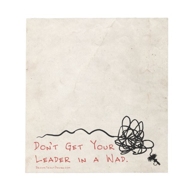 Bloco De Notas Líder de Pesca de Voo (Frente)