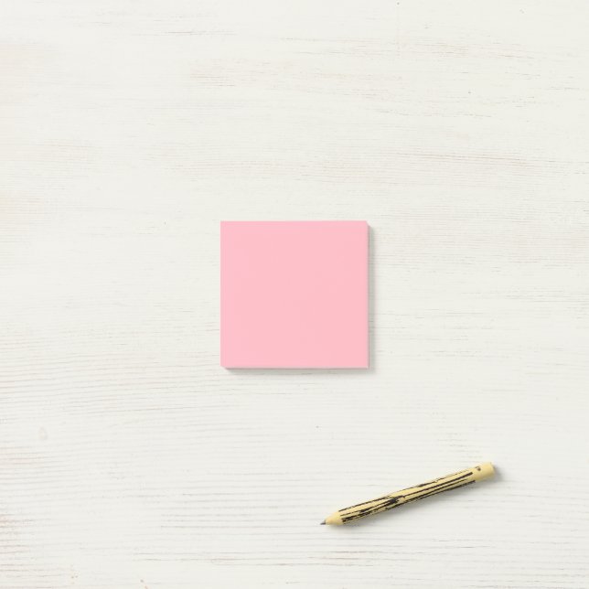 Bloco De Notas Light Pink Simple 3" x 3" (Na mesa)