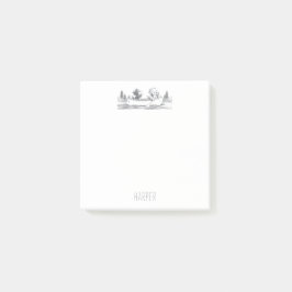 Bloco De Notas Lil Wolf Canoe Posta-it Notas