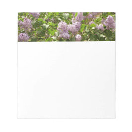 Bloco De Notas Lilac Bush Lindas Flores de primavera Roxas