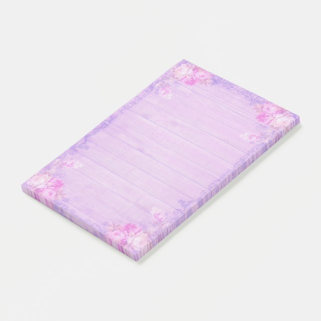 Bloco De Notas Lilac Floral (Inclinado)