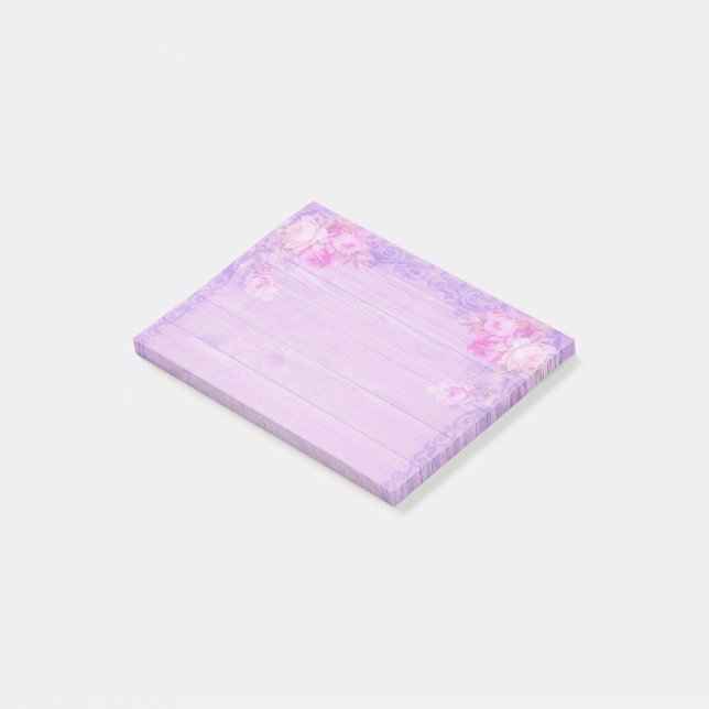 Bloco De Notas Lilac Floral (Inclinado)