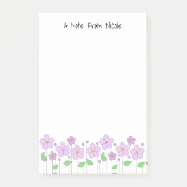 Bloco De Notas Lilac Flowers Notas de Posto