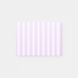 Bloco De Notas Lilac, púrpura e tiras doces brancas