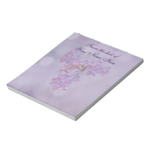 Bloco De Notas Lilacs na primavera